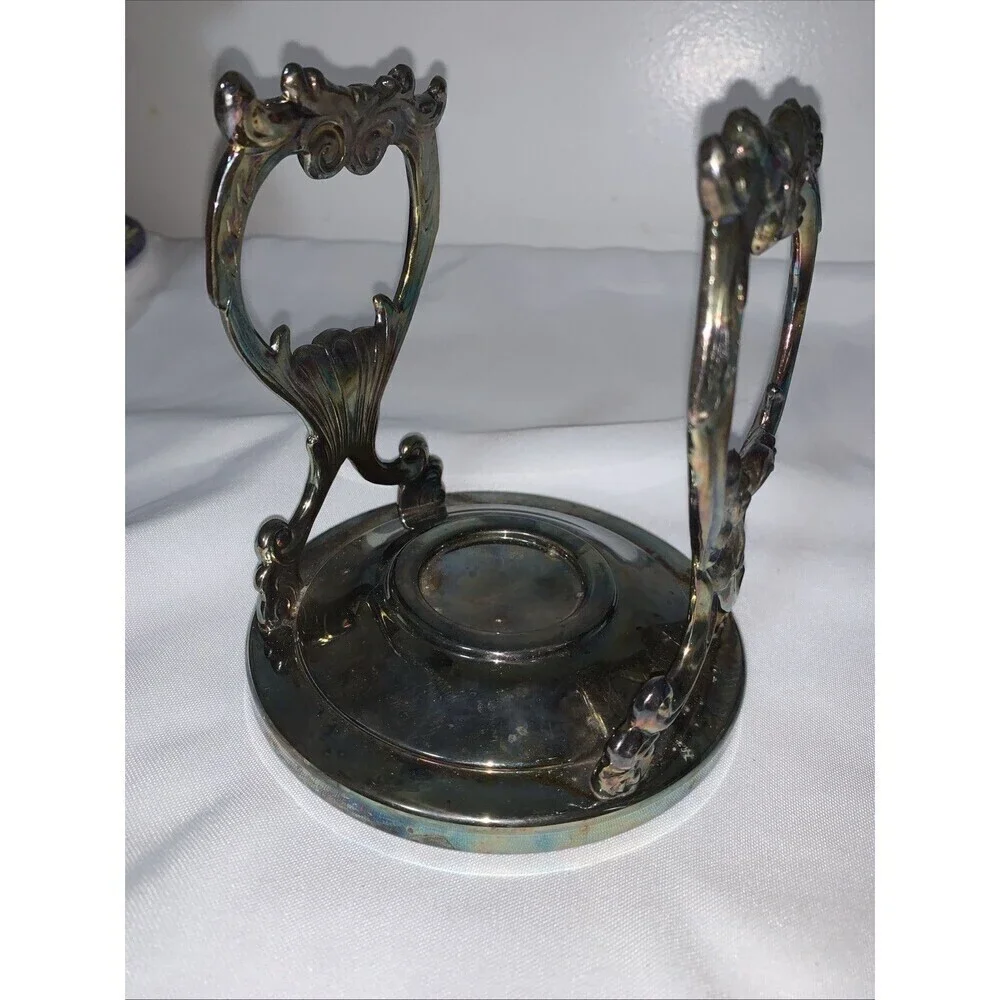 Vintage Sheridan Silver Plated Graby Warmer Or Candle Warmer (Stand Only )